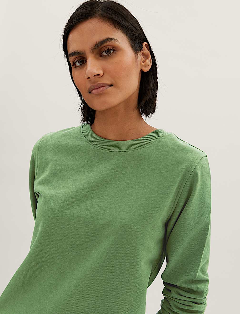 The Cotton Rich Crew Neck Sweatshirt