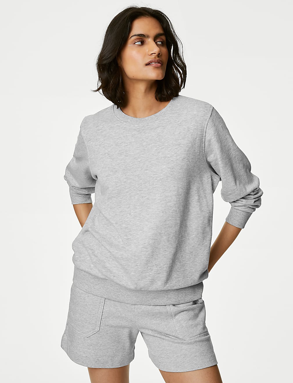 The Cotton Rich Crew Neck Sweatshirt