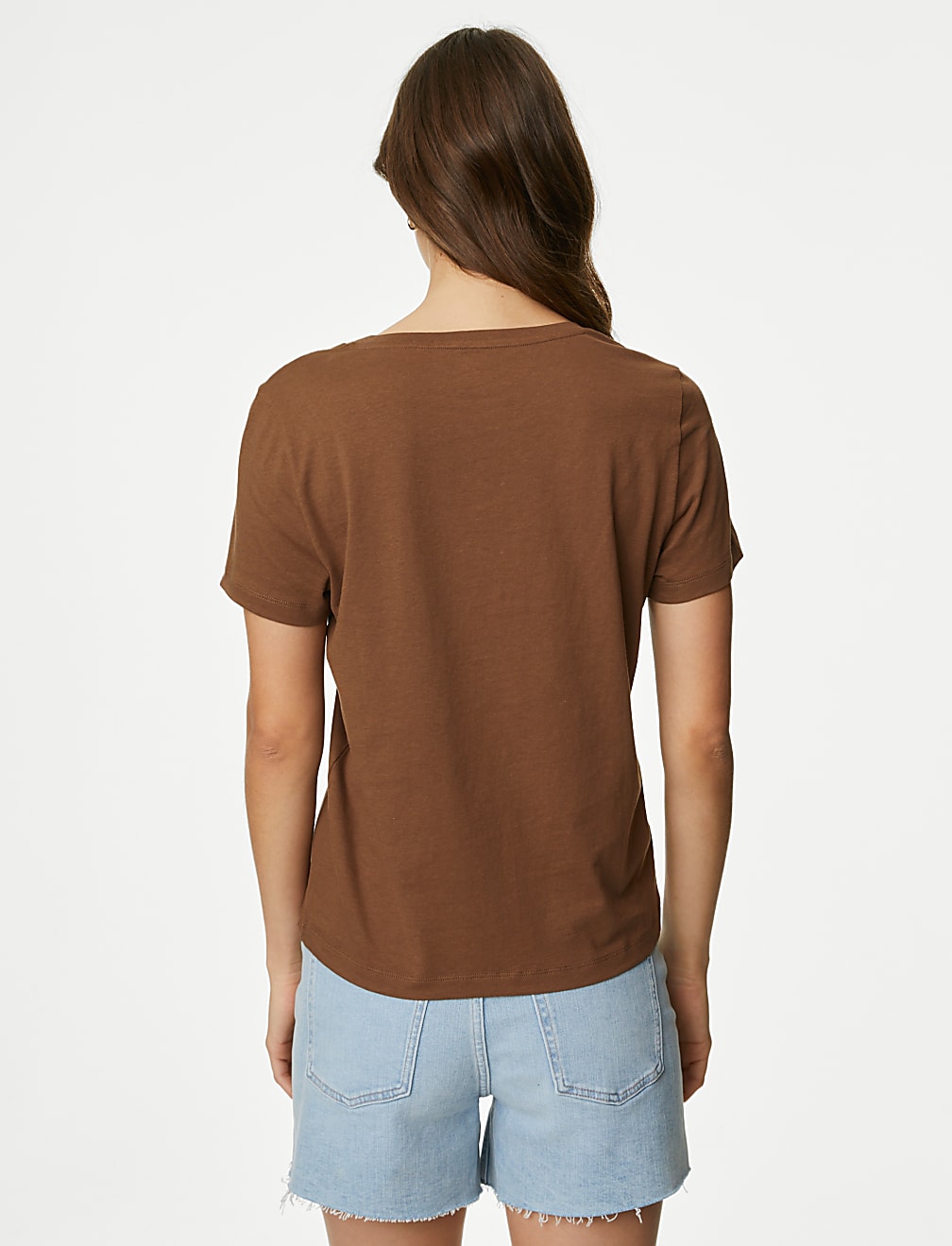 Pure Cotton V-Neck Essential Fit T-Shirt