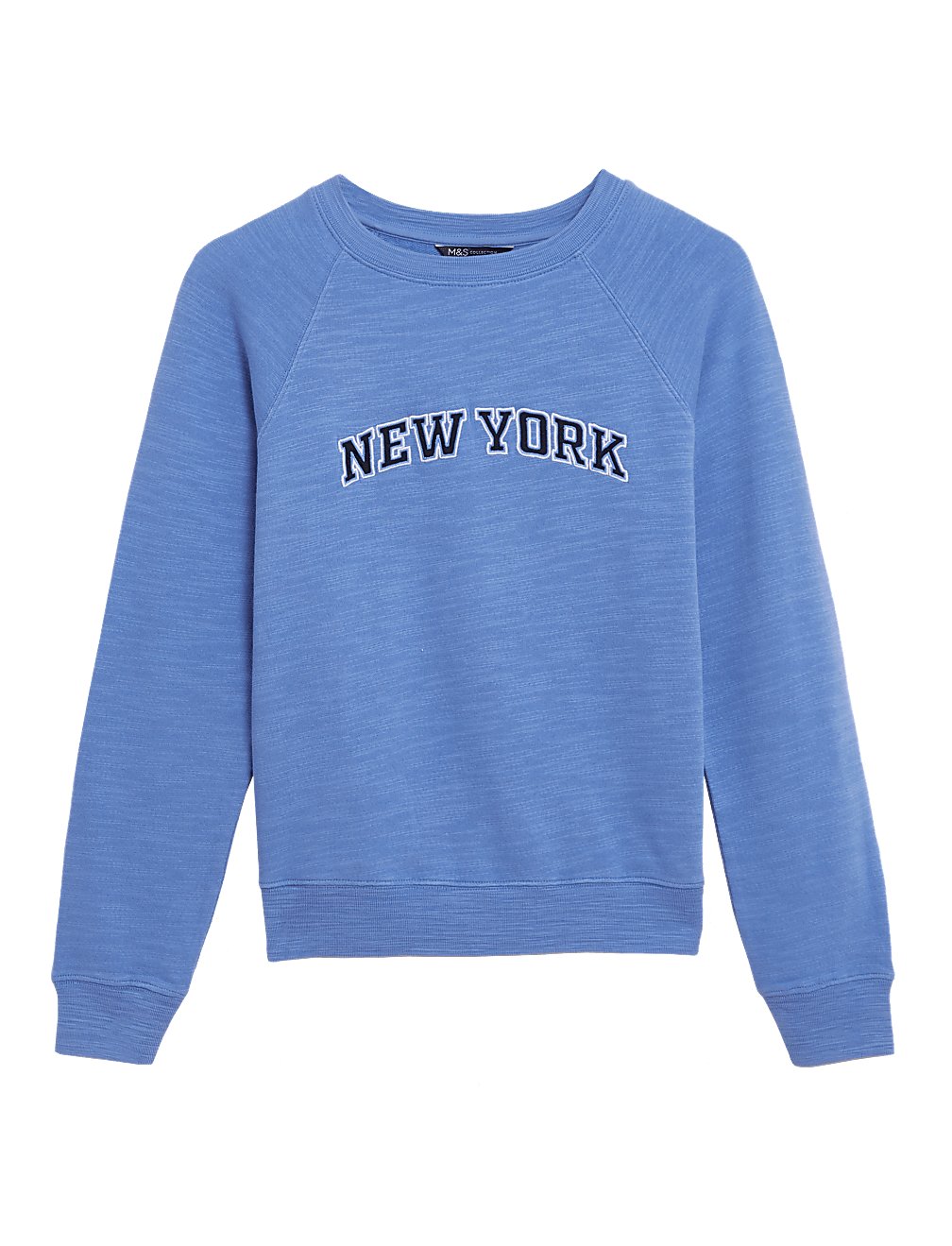 Pure Cotton Slogan Long Sleeve Sweatshirt