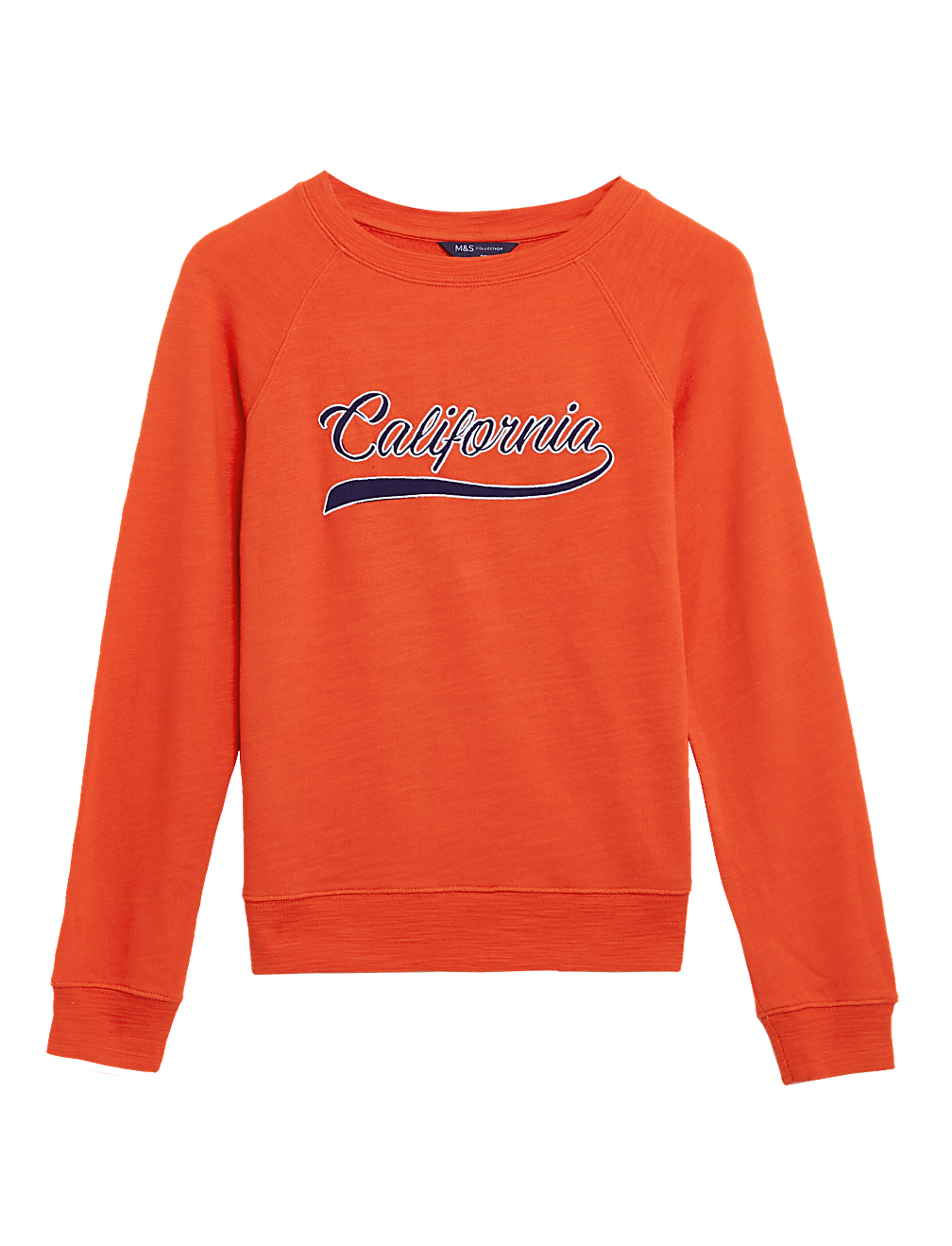 Pure Cotton Slogan Long Sleeve Sweatshirt