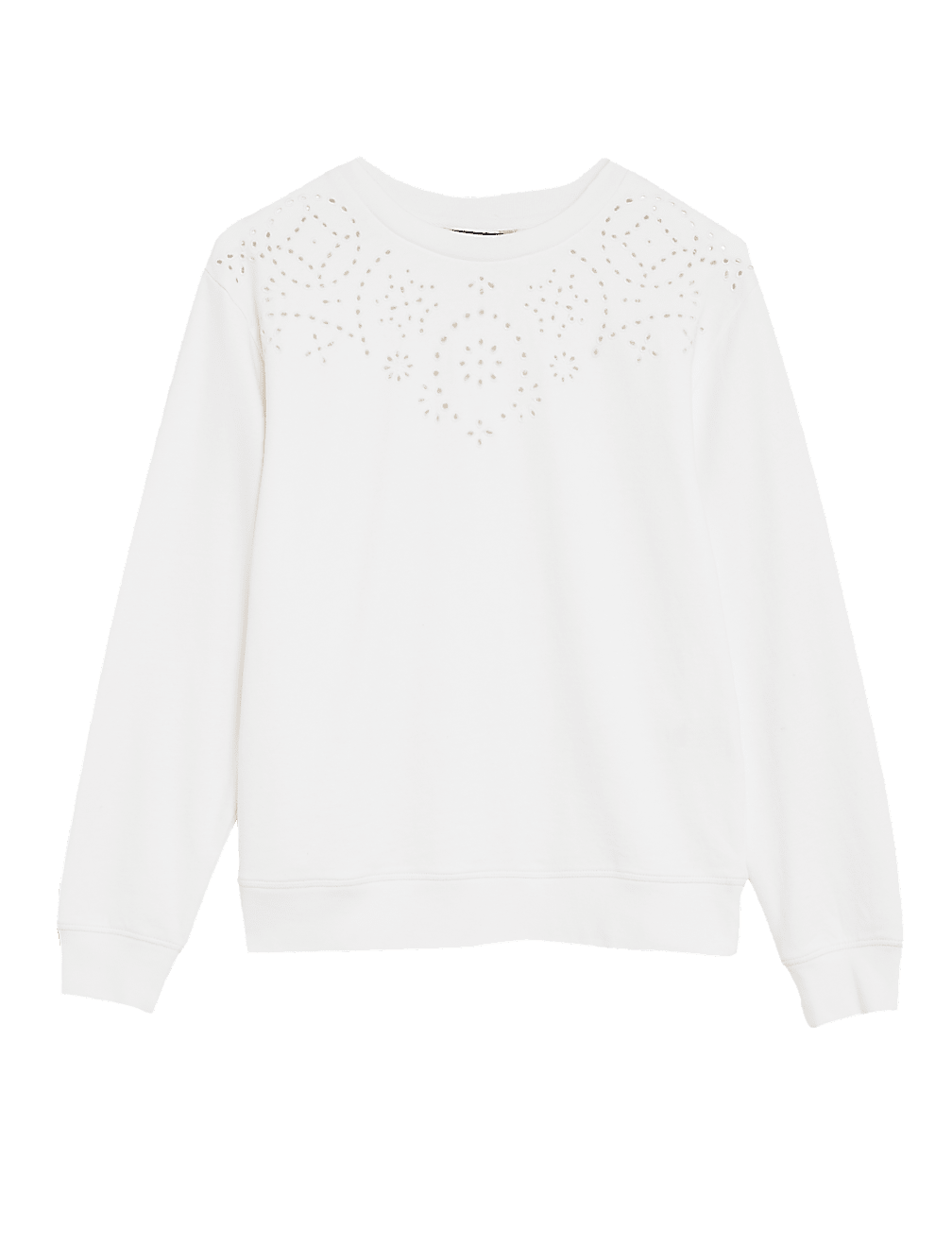 Pure Cotton Embroidered Sweatshirt