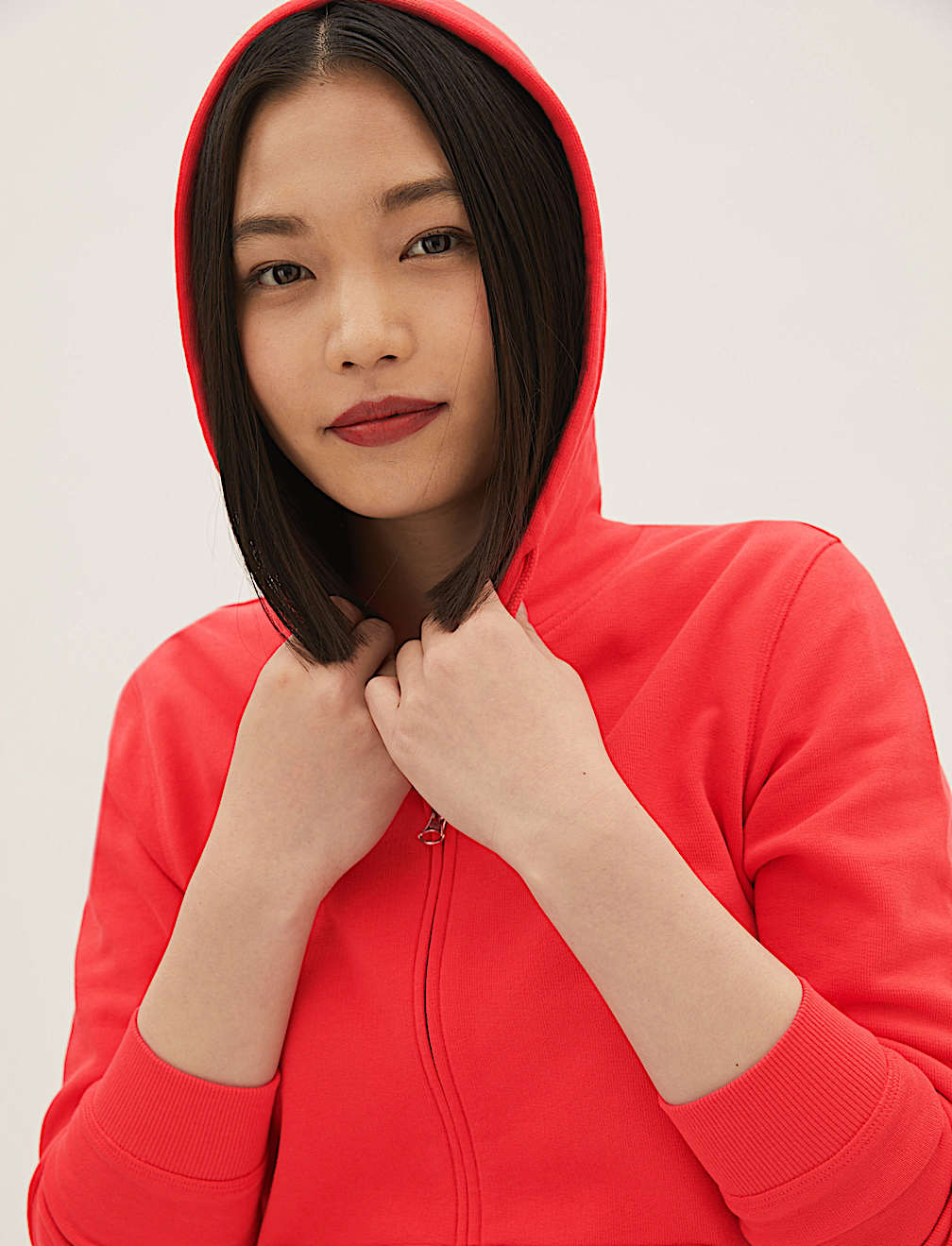 Pure Cotton Zip Up Hoodie