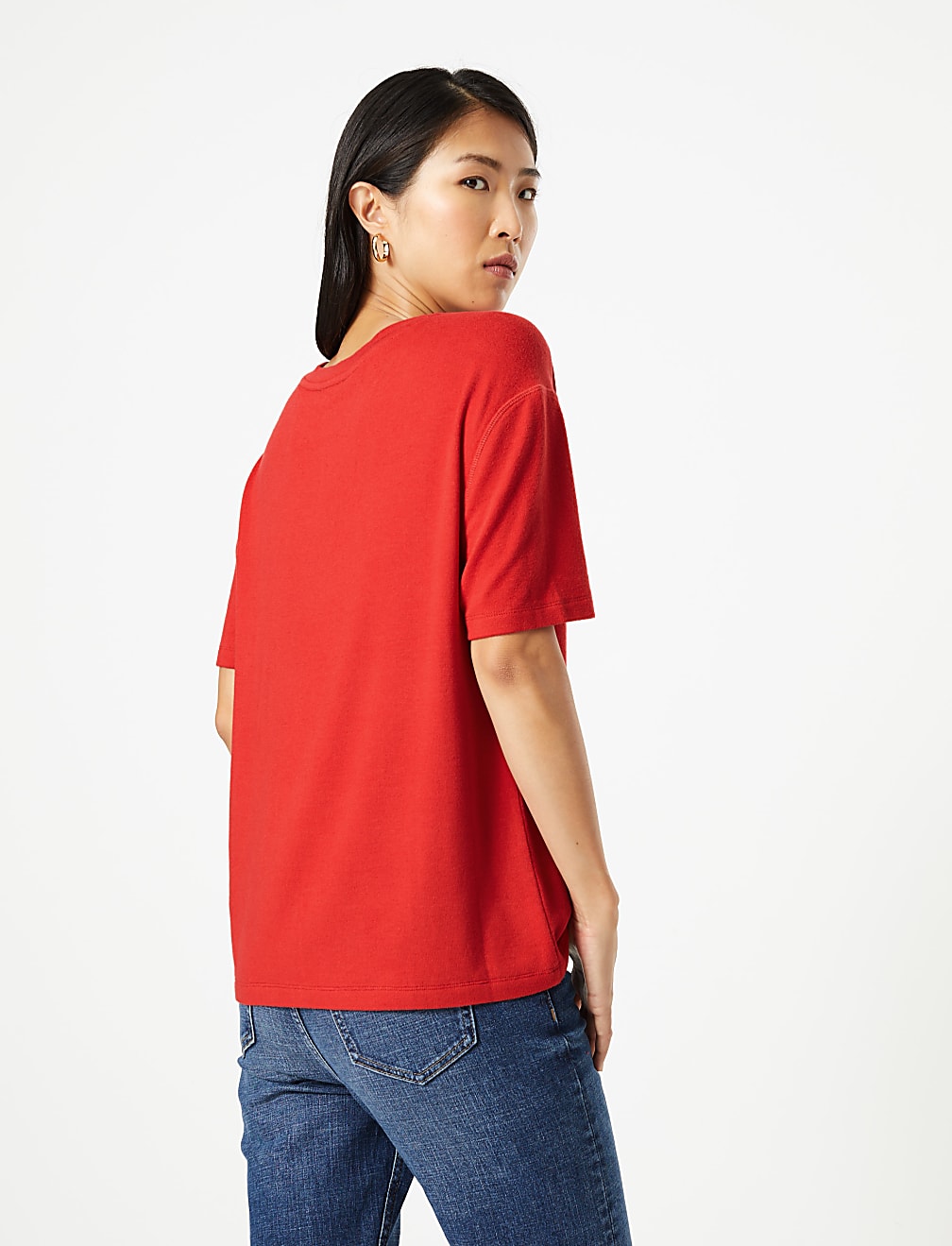 Round Neck Short Sleeve Top