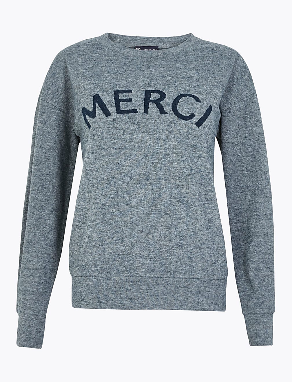 Merci Slogan Straight Fit Sweatshirt