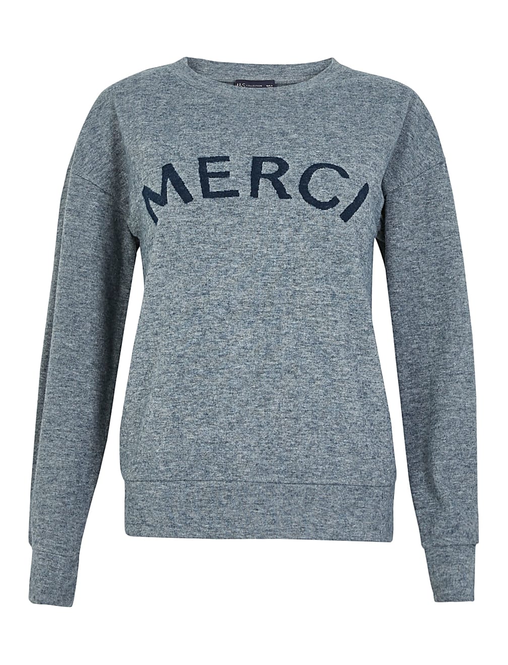 Merci Slogan Straight Fit Sweatshirt