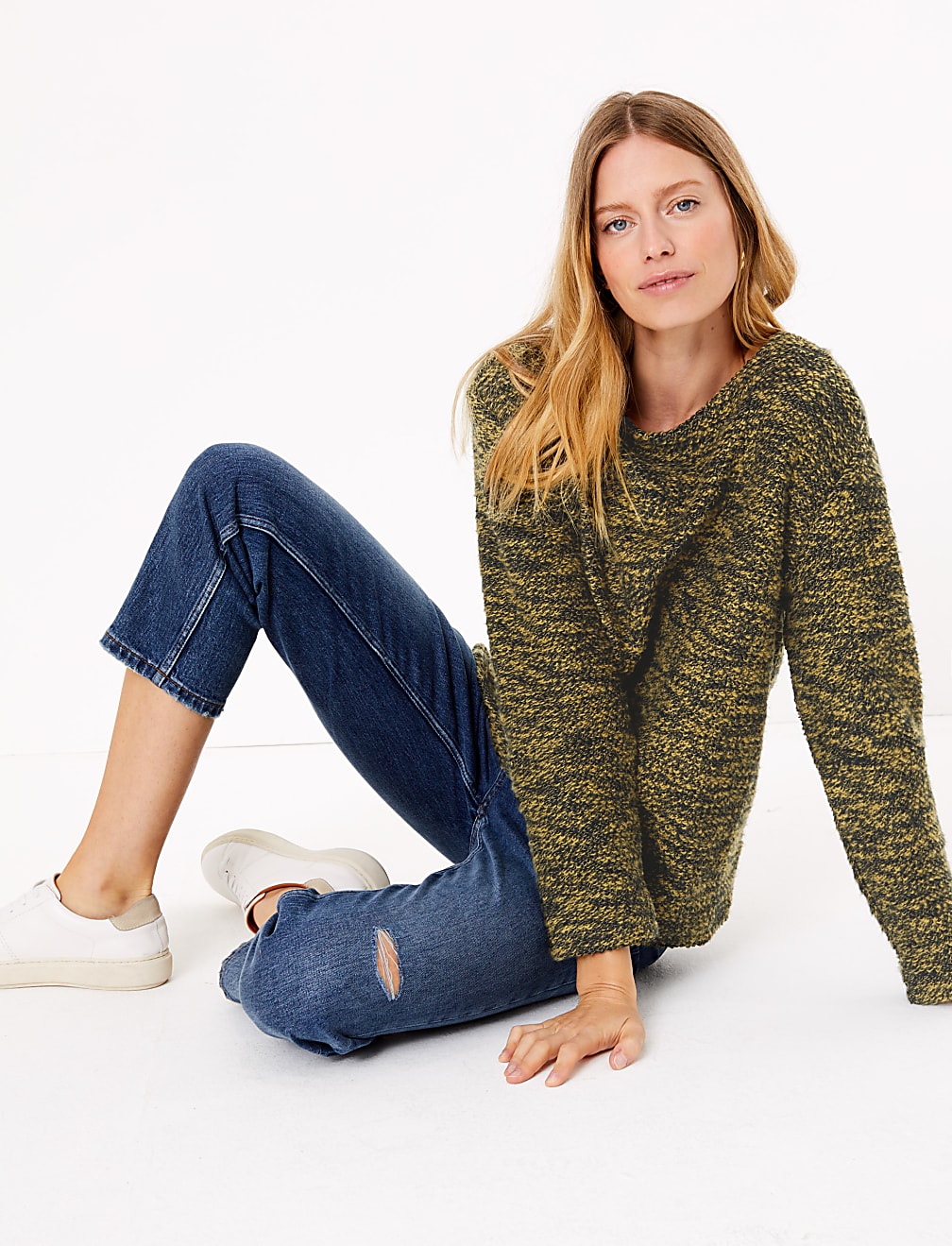 Pure Cotton Slogan Long Sleeve Sweatshirt