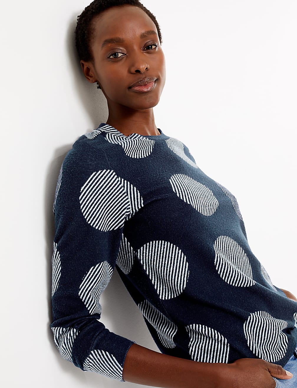 Soft Touch Polka Dot Sweatshirt