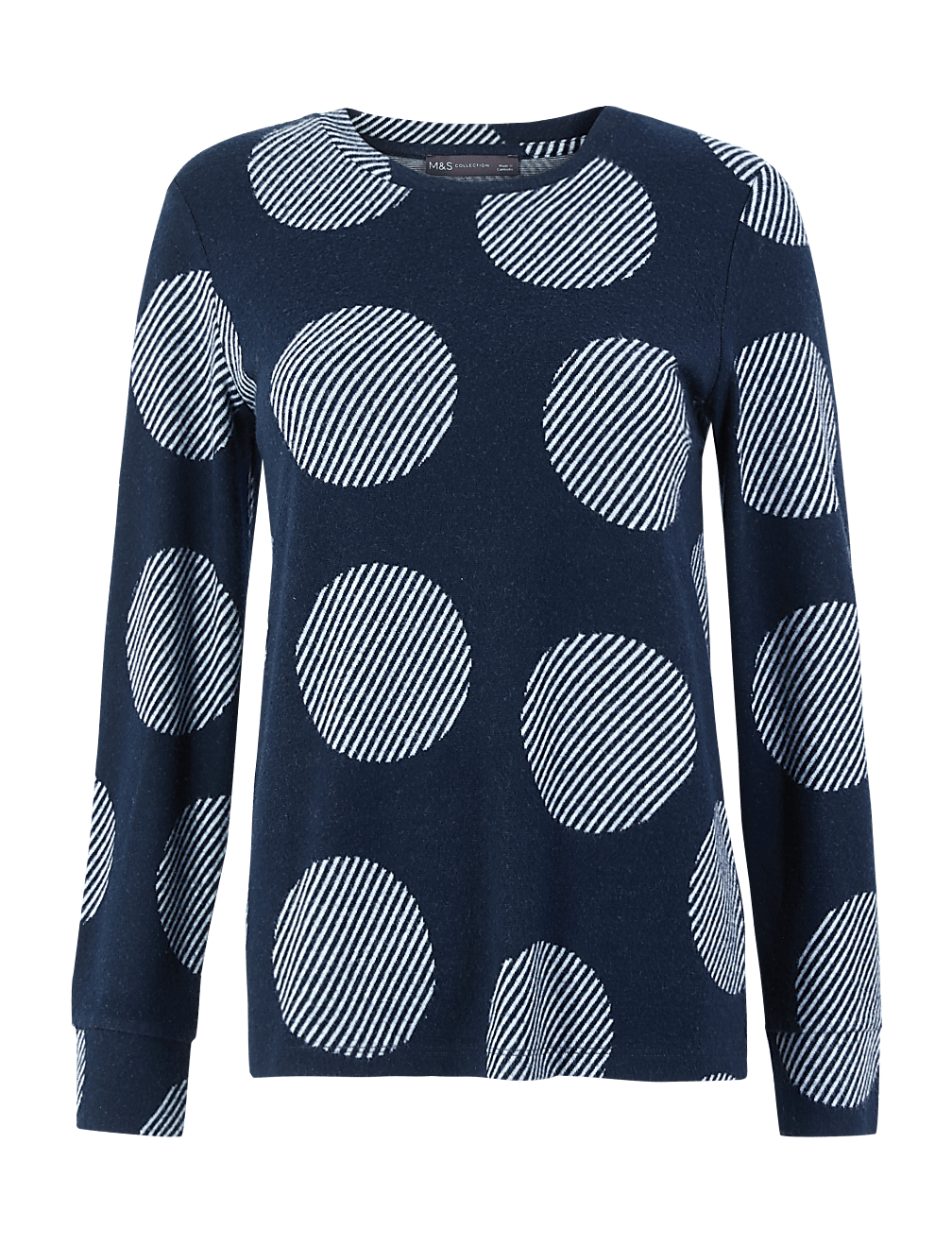 Soft Touch Polka Dot Sweatshirt