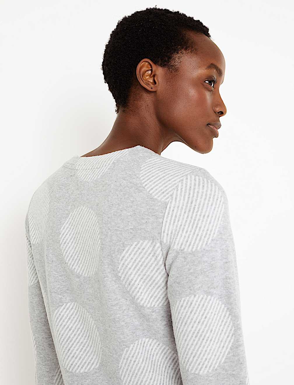 Soft Touch Polka Dot Sweatshirt