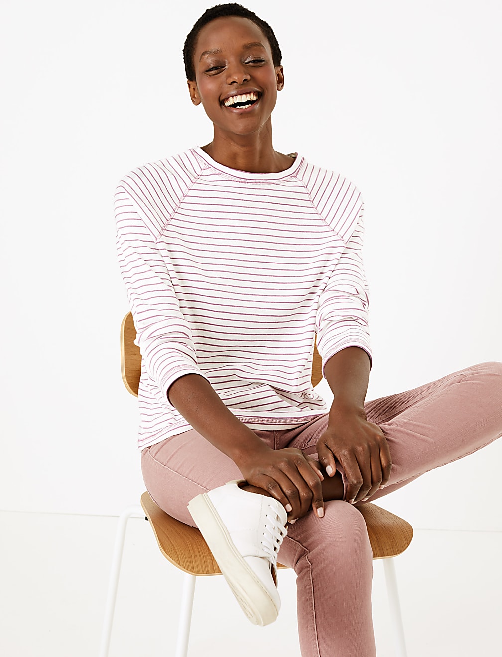 Striped Straight Fit Top