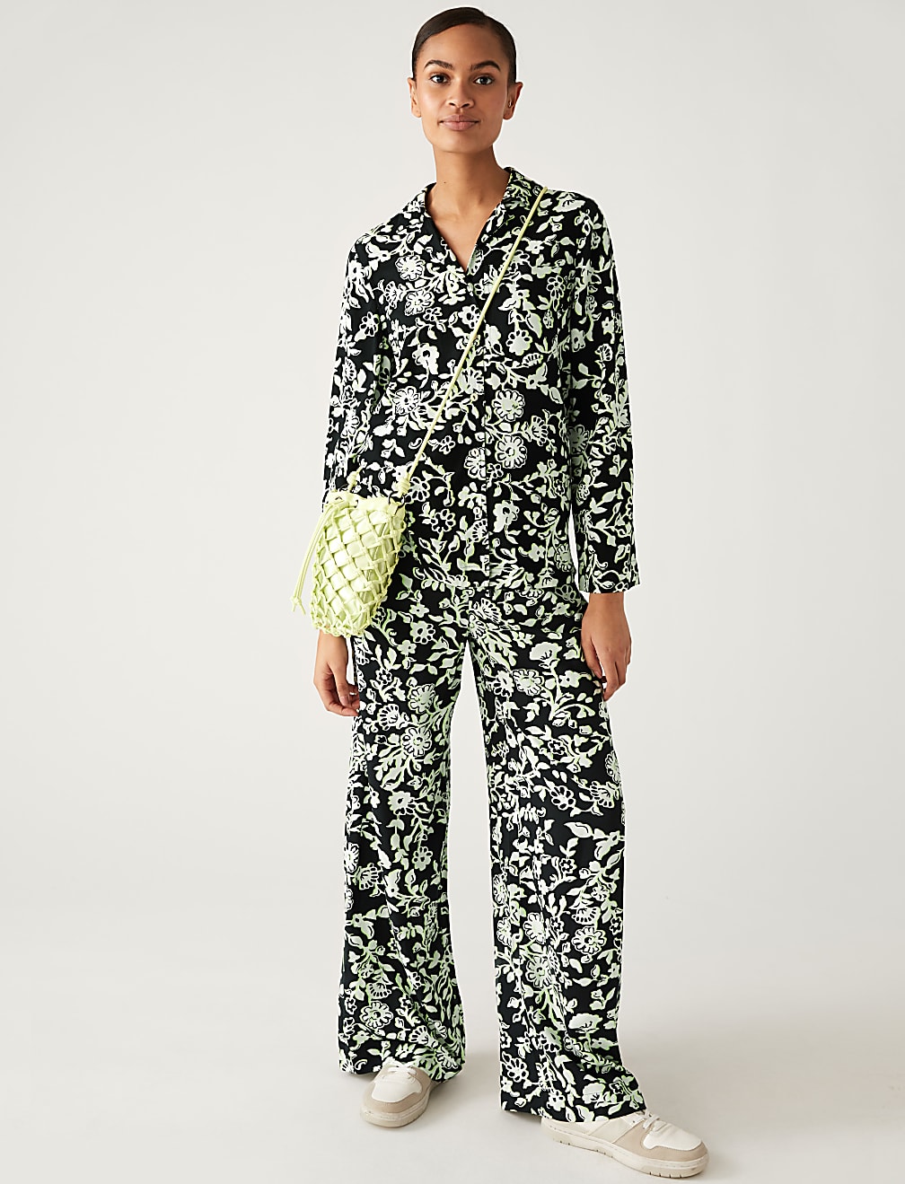 Floral Collared Relaxed Shirt