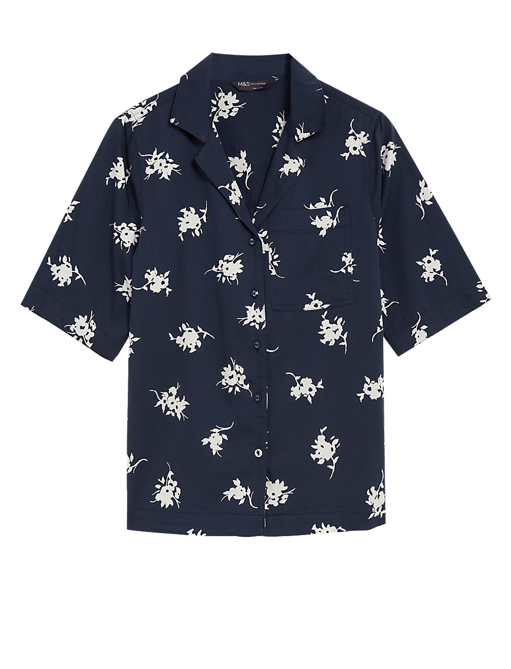 Cotton Rich Printed Collared Shirt