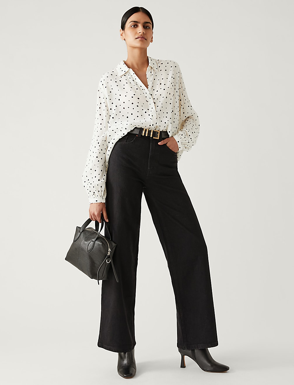 Modal Blend Printed Longline Shirt