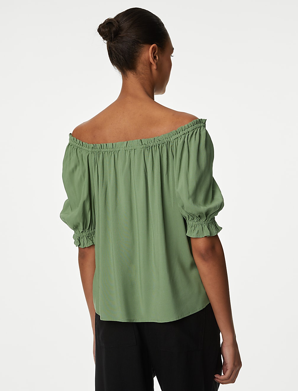 Square Neck Puff Sleeve Top