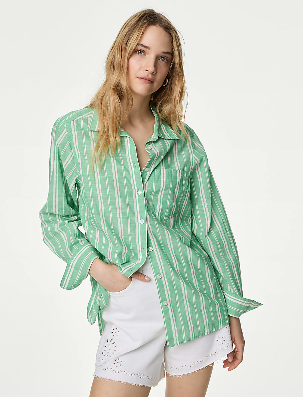 Pure Cotton Striped Shirt