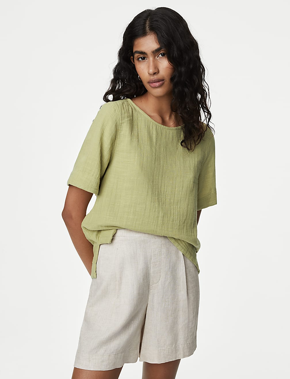 Pure Cotton Double Cloth T-Shirt