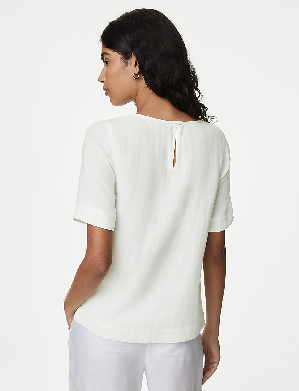 Pure Cotton Double Cloth T-Shirt