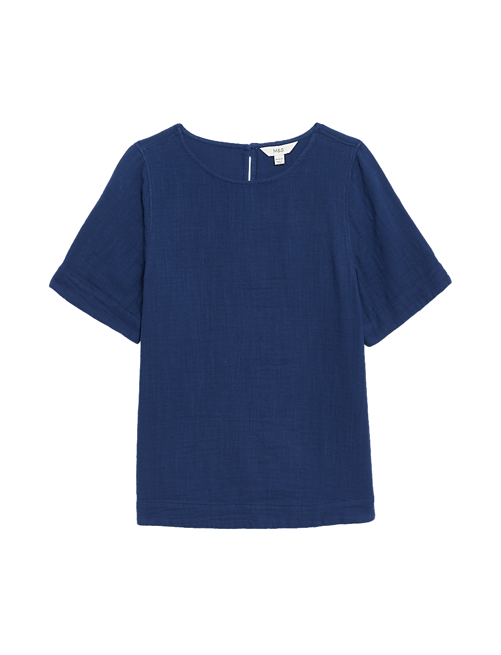Pure Cotton Crew Neck Top
