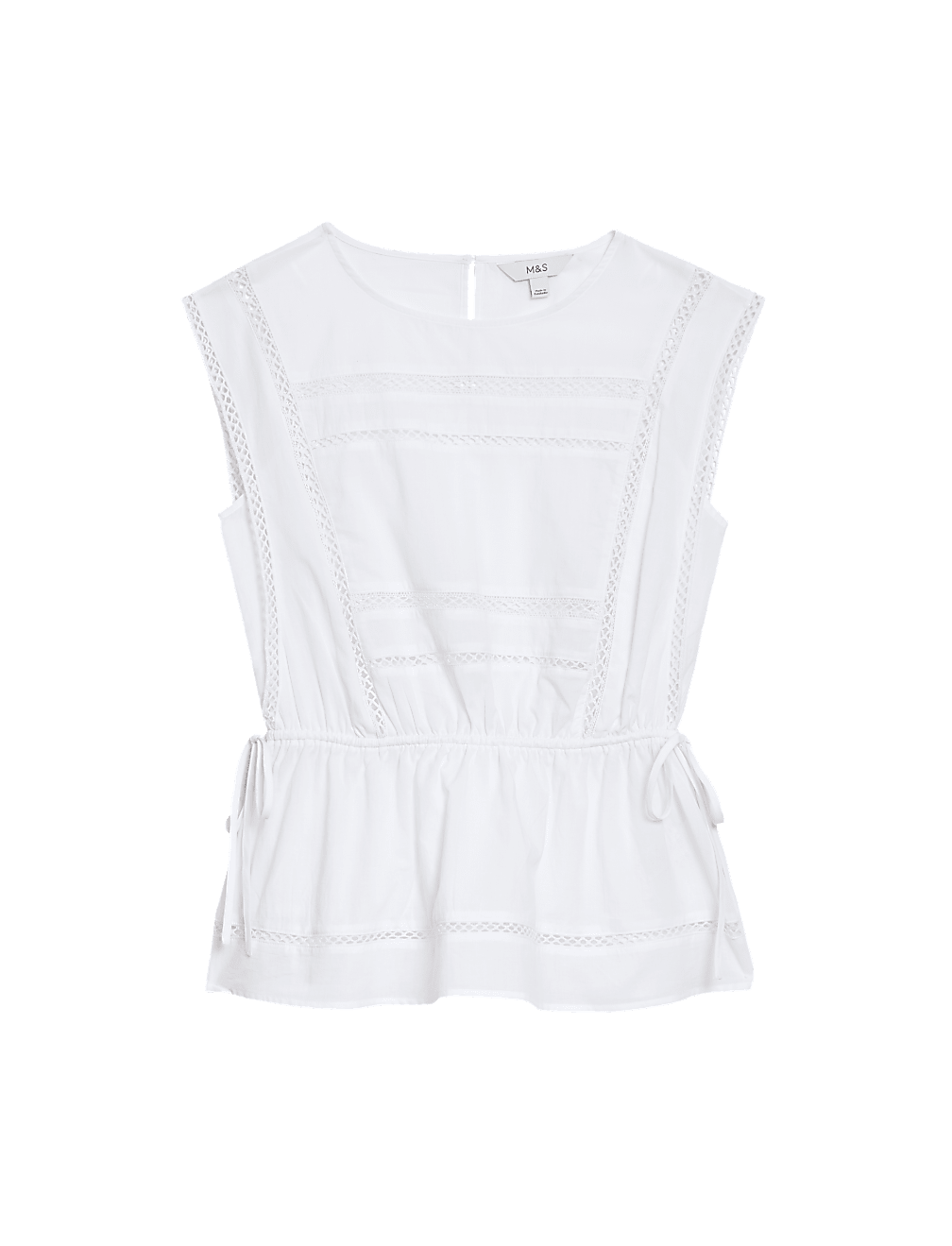 Pure Cotton Tie Waist Vest