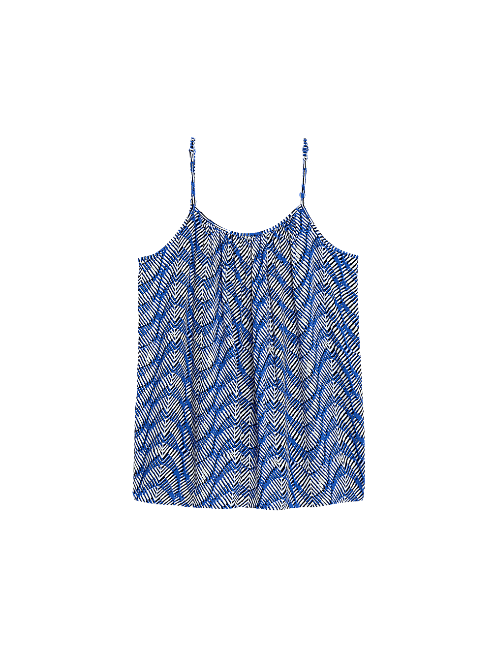 Printed Shoulder Straps Cami Top