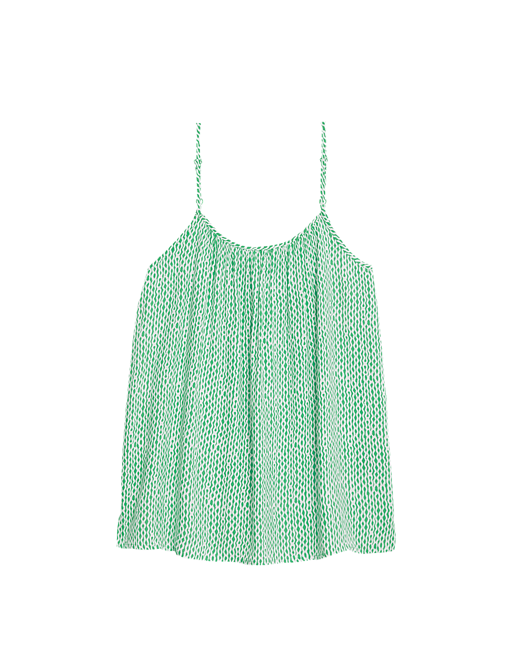 Printed Shoulder Straps Cami Top