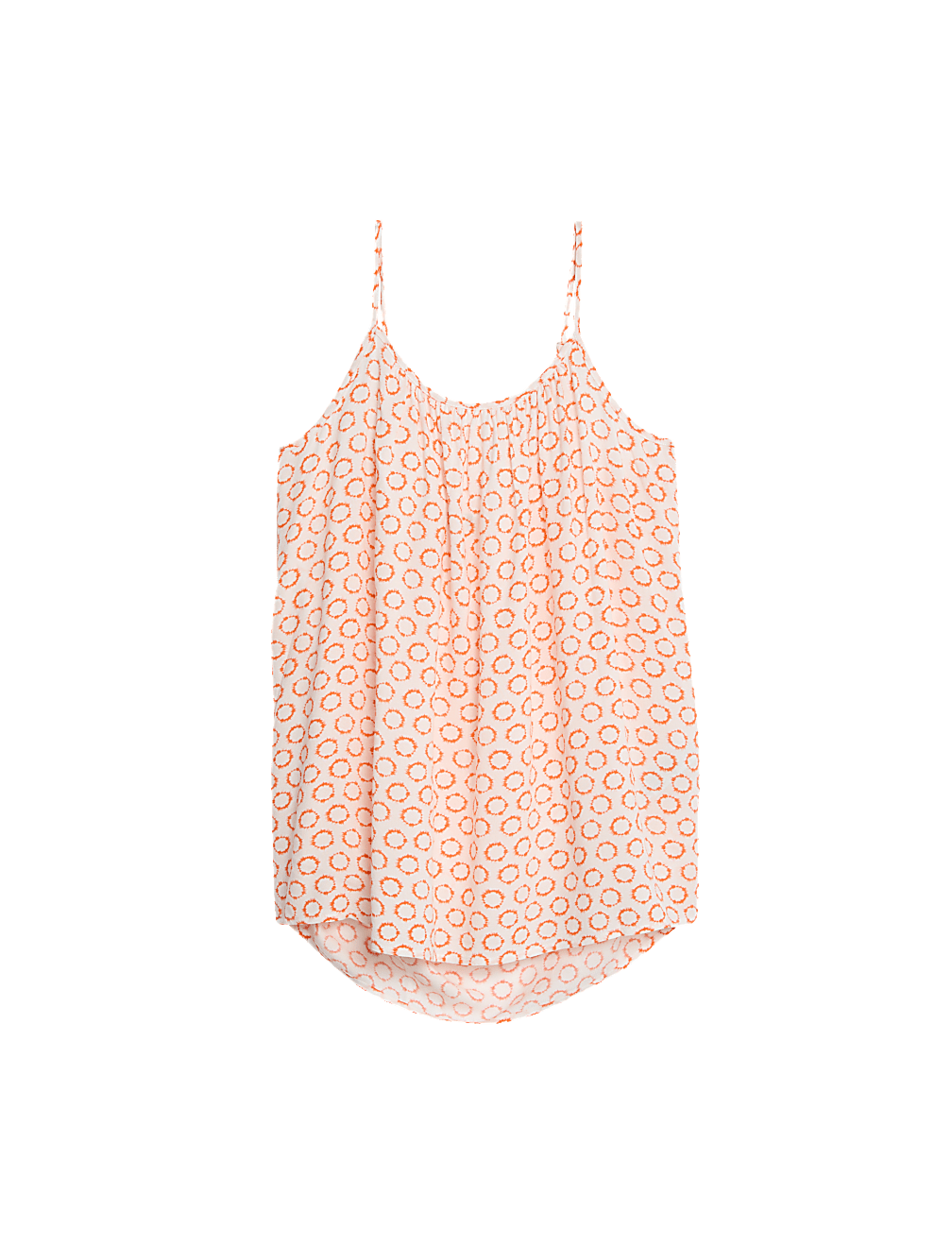 Printed Shoulder Straps Cami Top