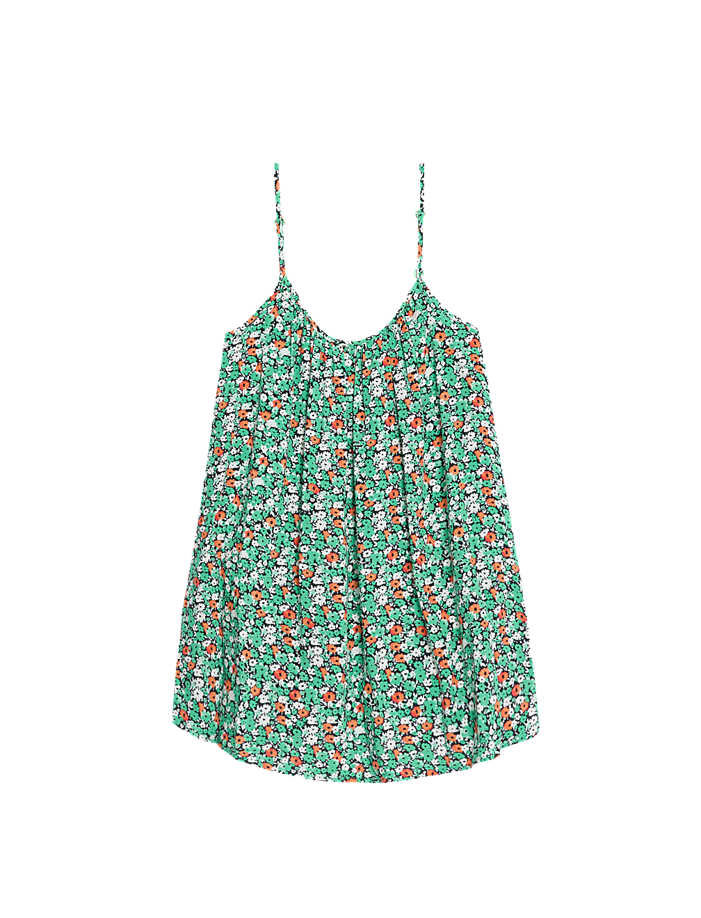 Printed Shoulder Straps Cami Top