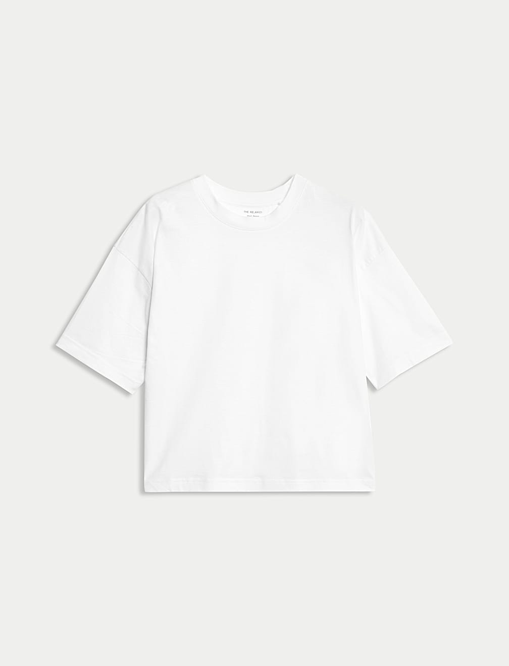 Pure Cotton Crew Neck Boxy T-Shirt
