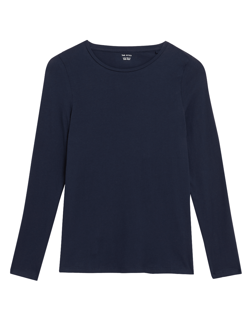 Cotton Rich Slim Fit Long Sleeve Top