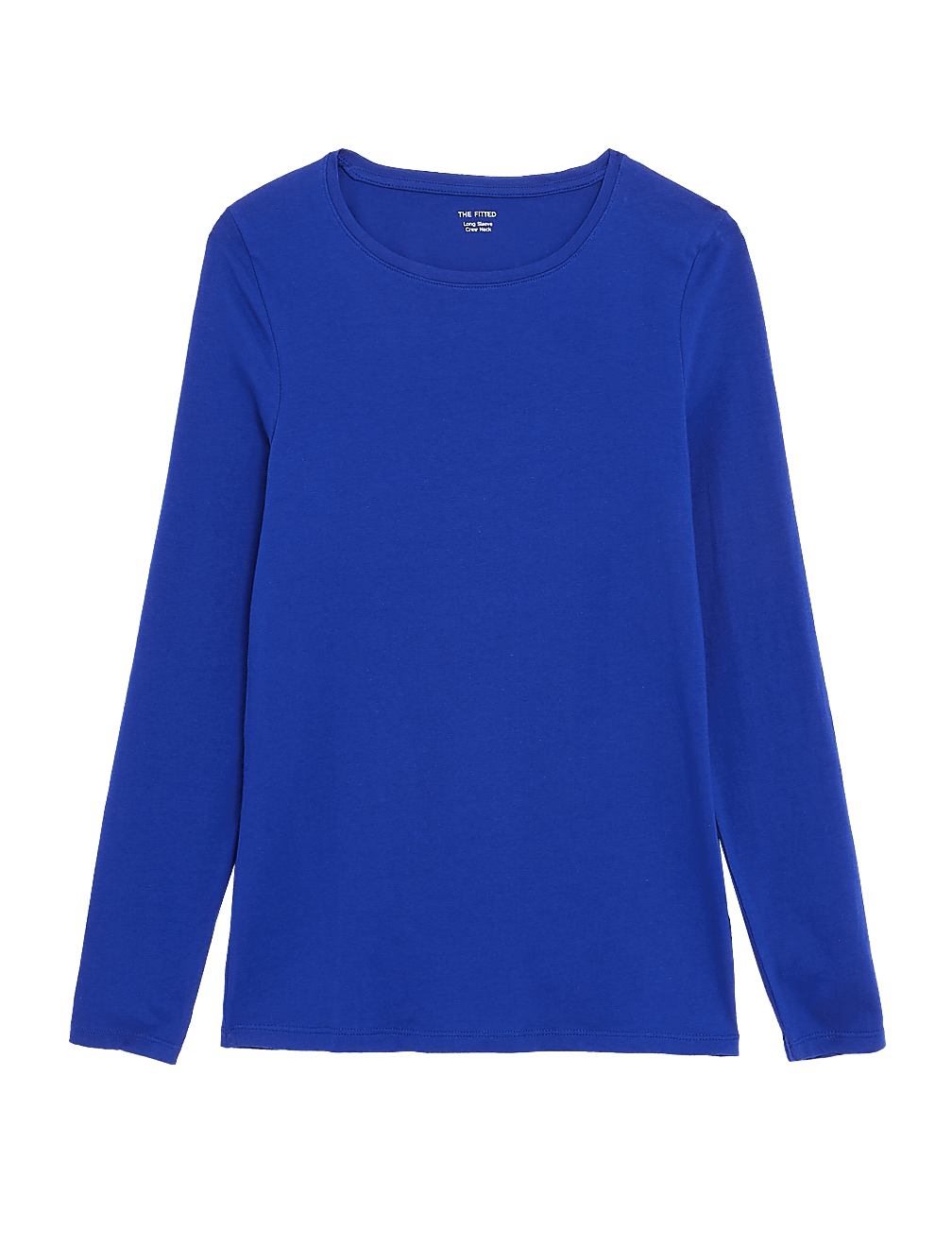 Cotton Rich Slim Fit Long Sleeve Top