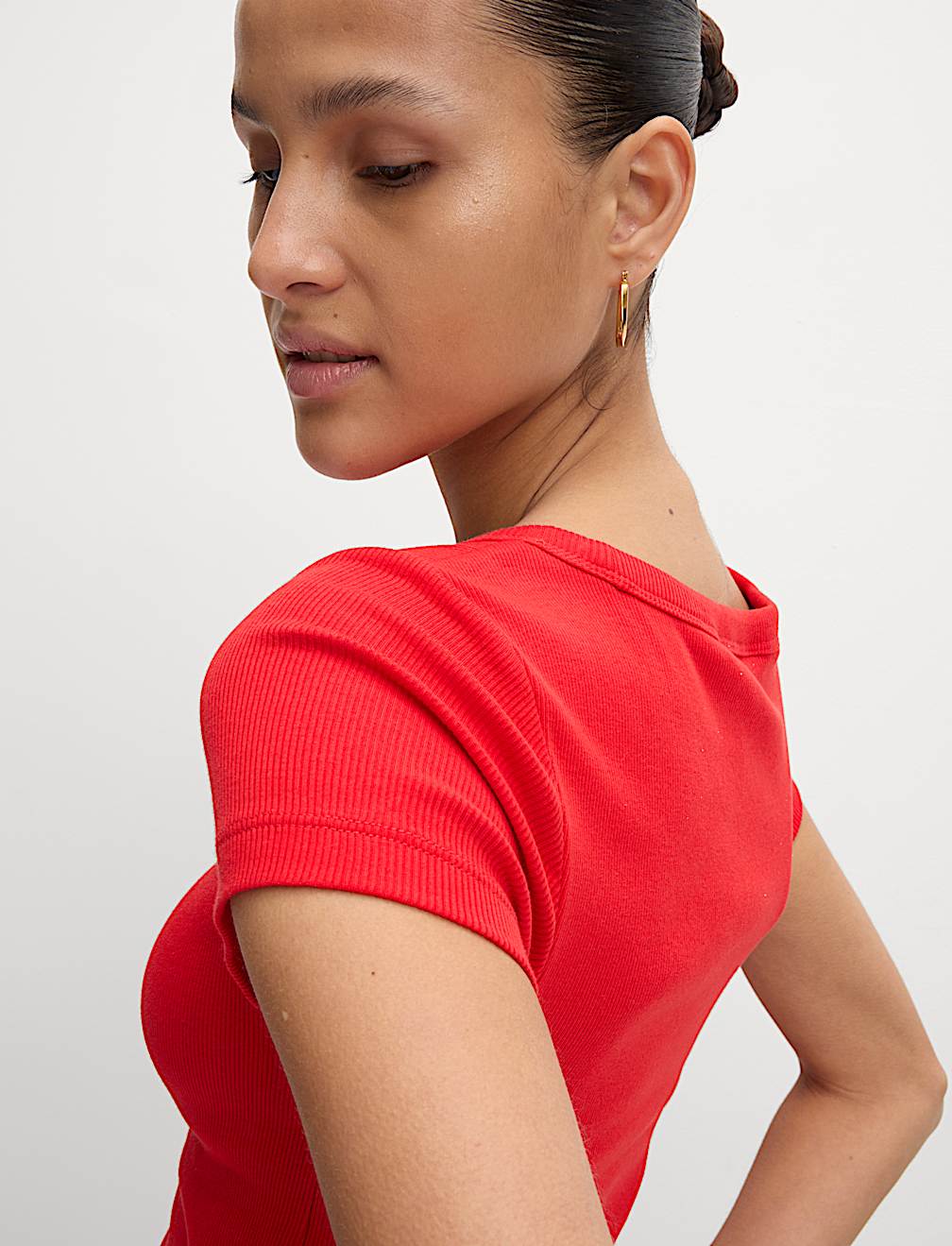 Cotton Rich Slim Fit Secret Support Top