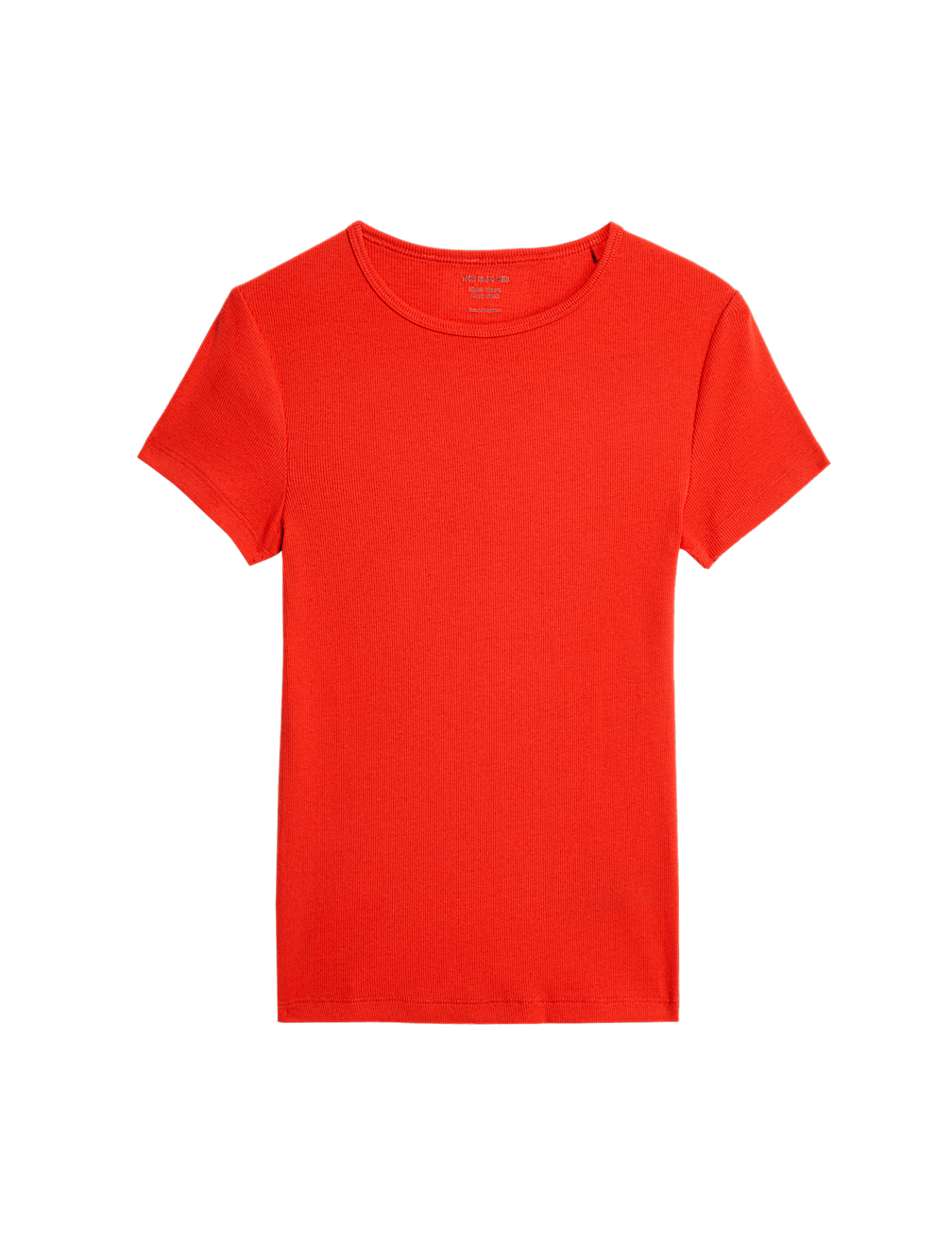 Cotton Rich Ribbed Slim Fit T-Shirt