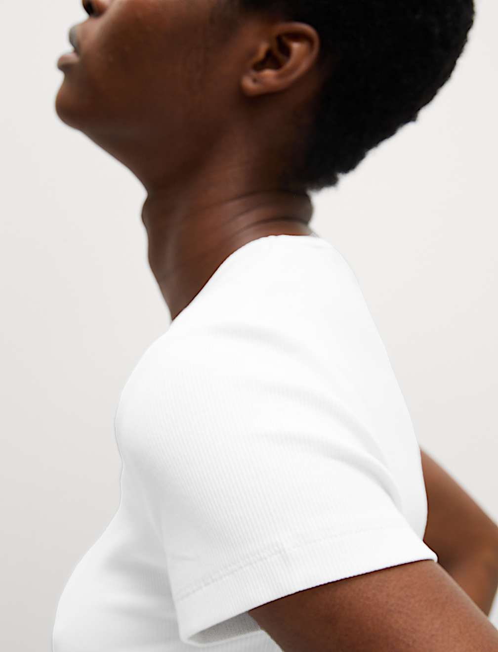 Cotton Rich Ribbed Slim Fit T-Shirt