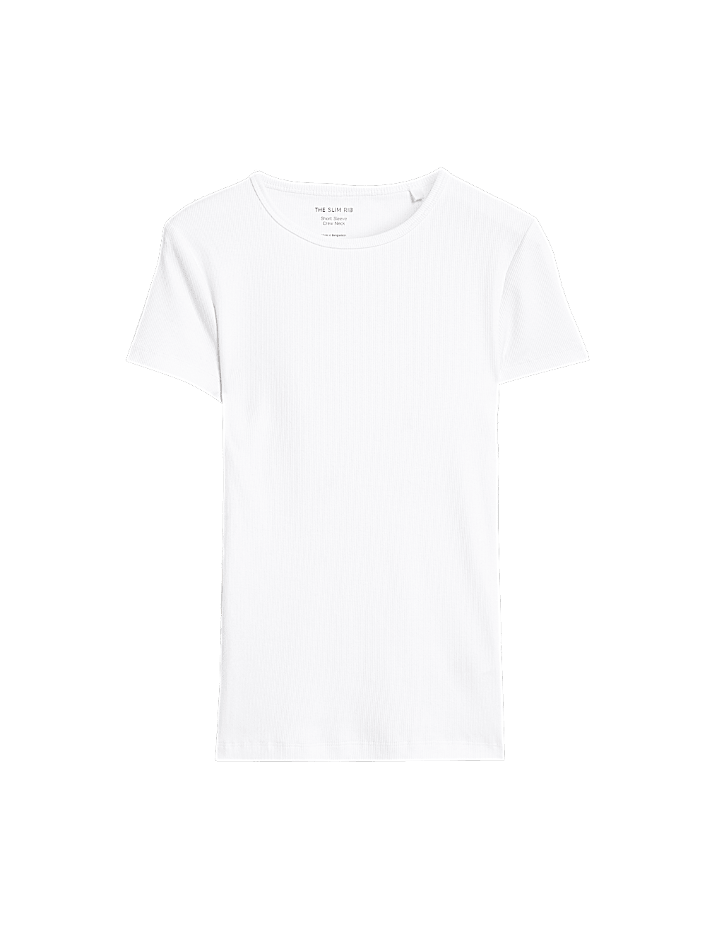 Cotton Rich Ribbed Slim Fit T-Shirt