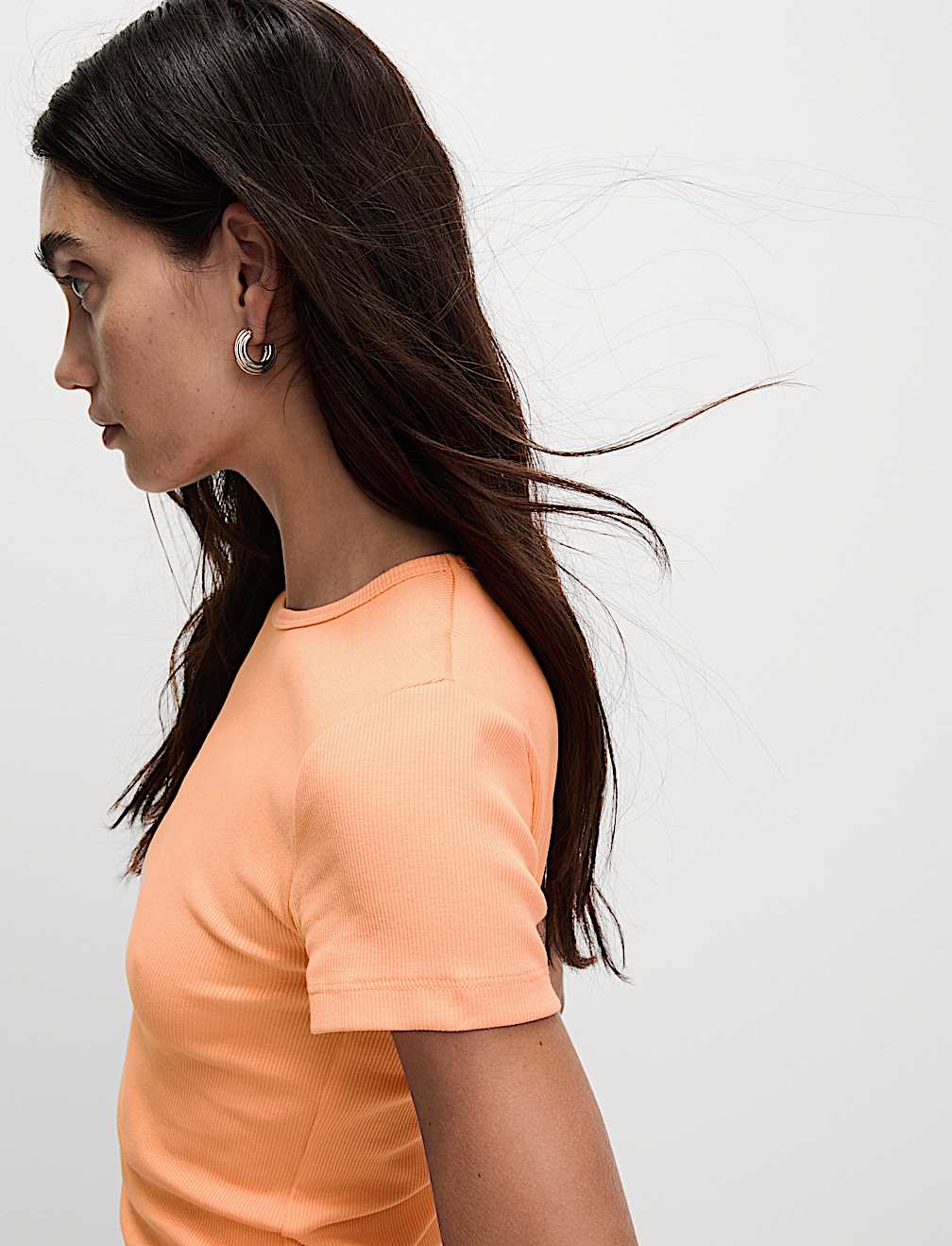 Cotton Rich Ribbed Slim Fit T-Shirt