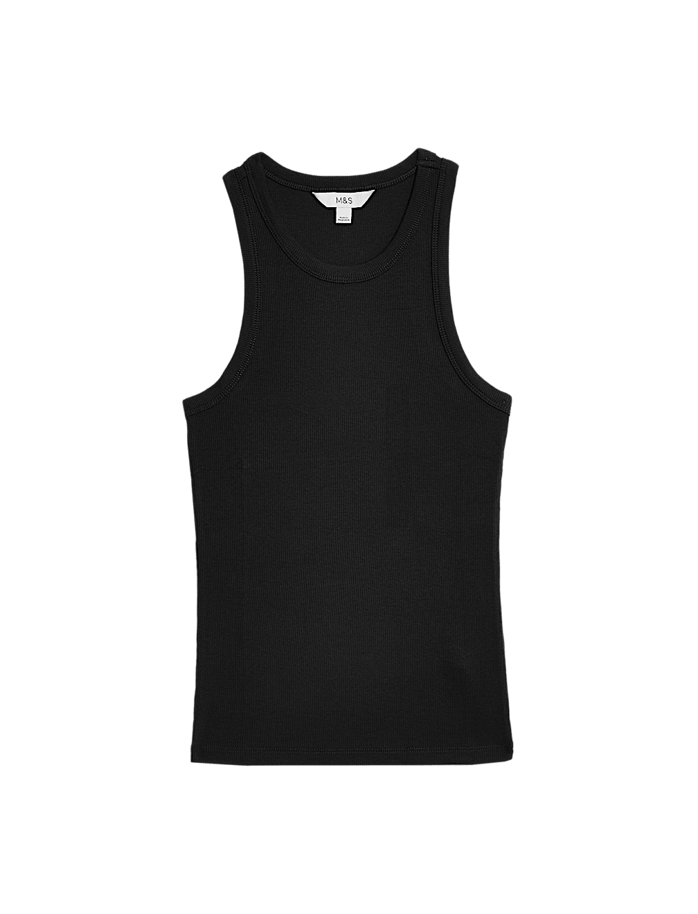 Cotton Rich Ribbed Racer Back Vest