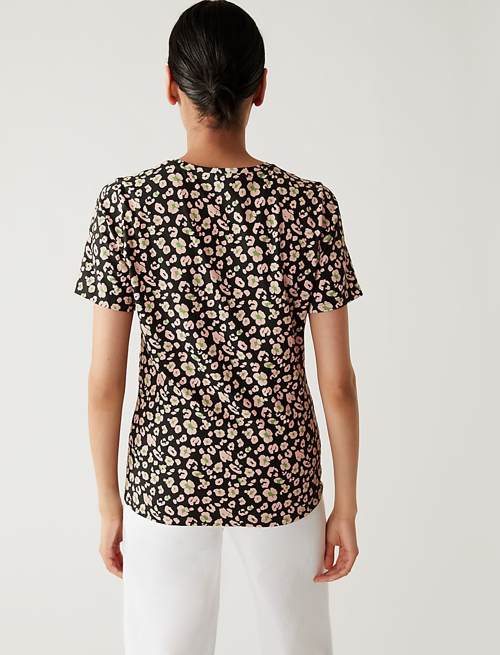 Cotton Rich Printed Slim Fit T-Shirt