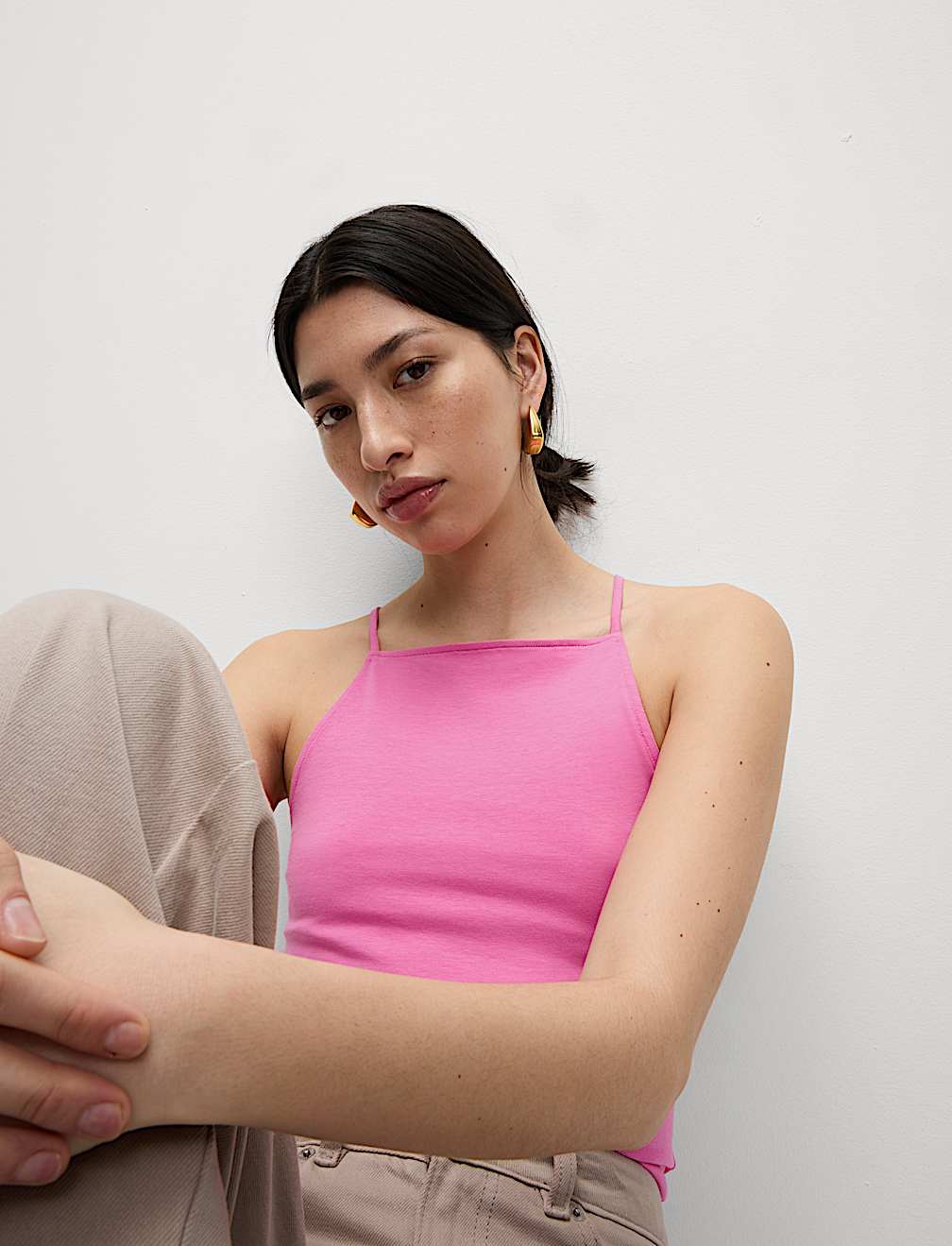 Cotton Rich Racer Neck Vest