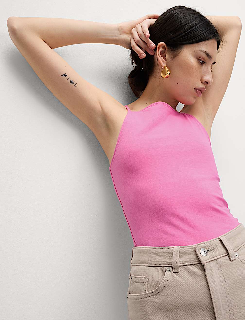 Cotton Rich Racer Neck Vest