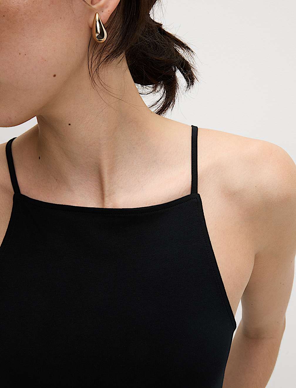 Cotton Rich Racer Neck Vest