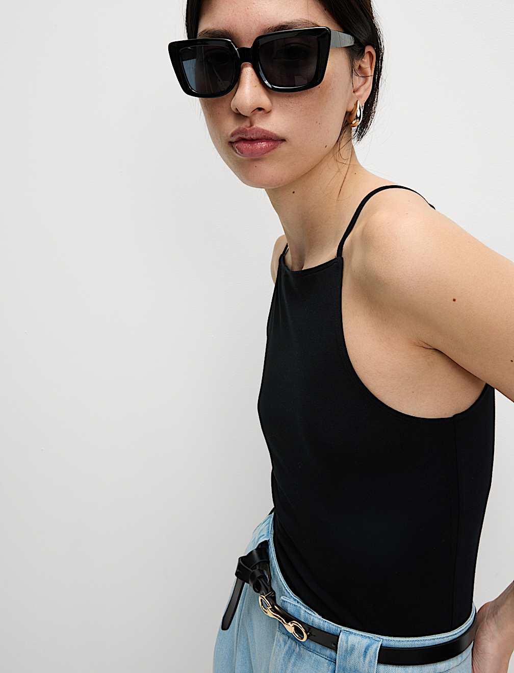 Cotton Rich Racer Neck Vest