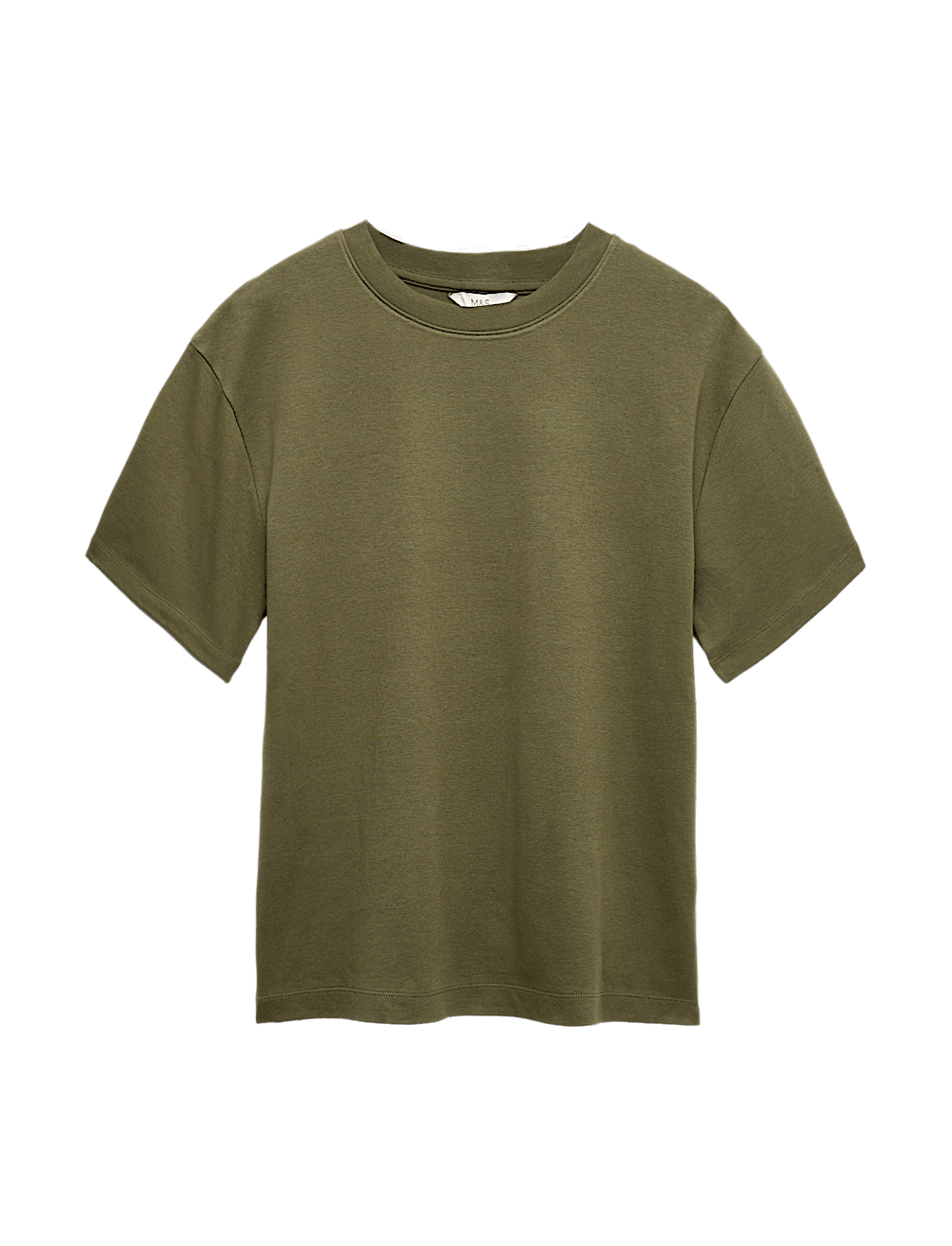 Pure Cotton Crew Neck Oversized T-Shirt