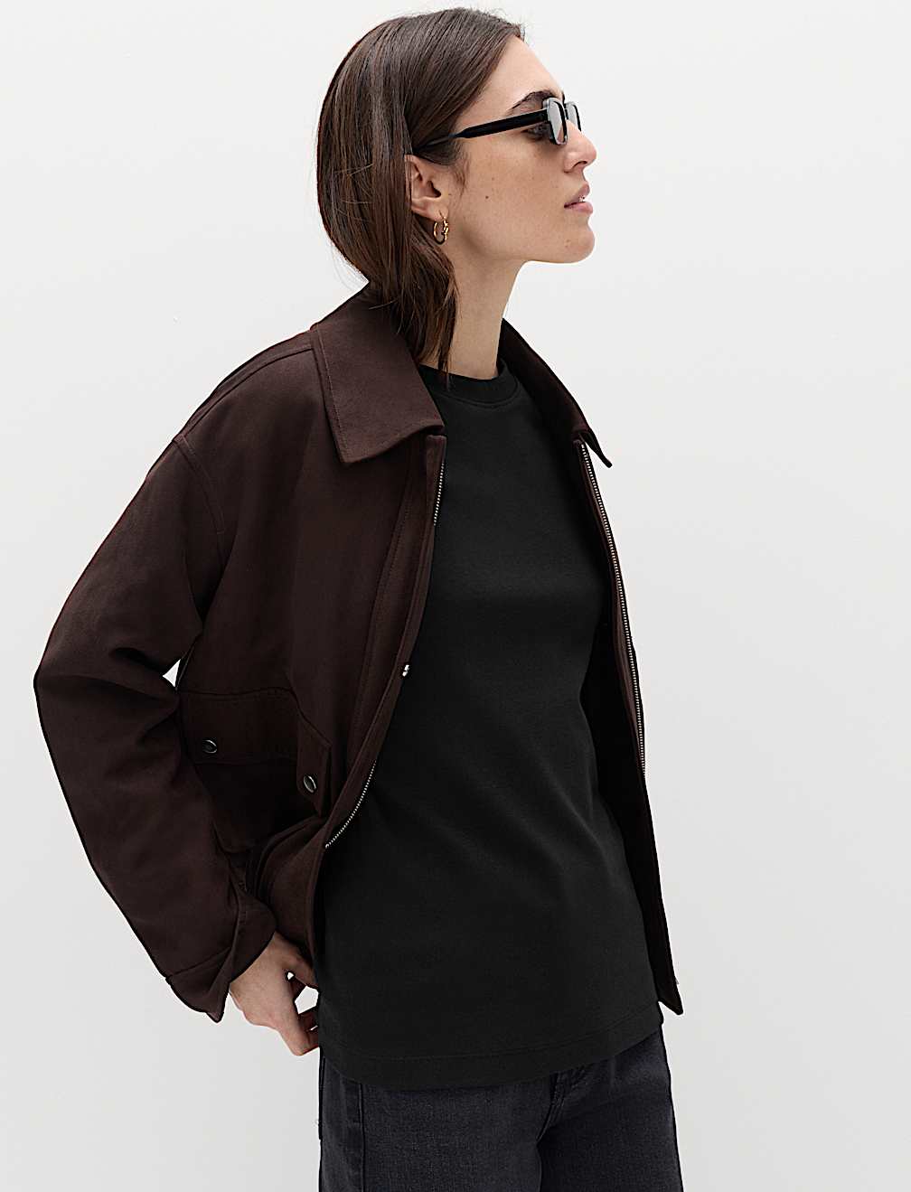 Pure Cotton Crew Neck Oversized T-Shirt