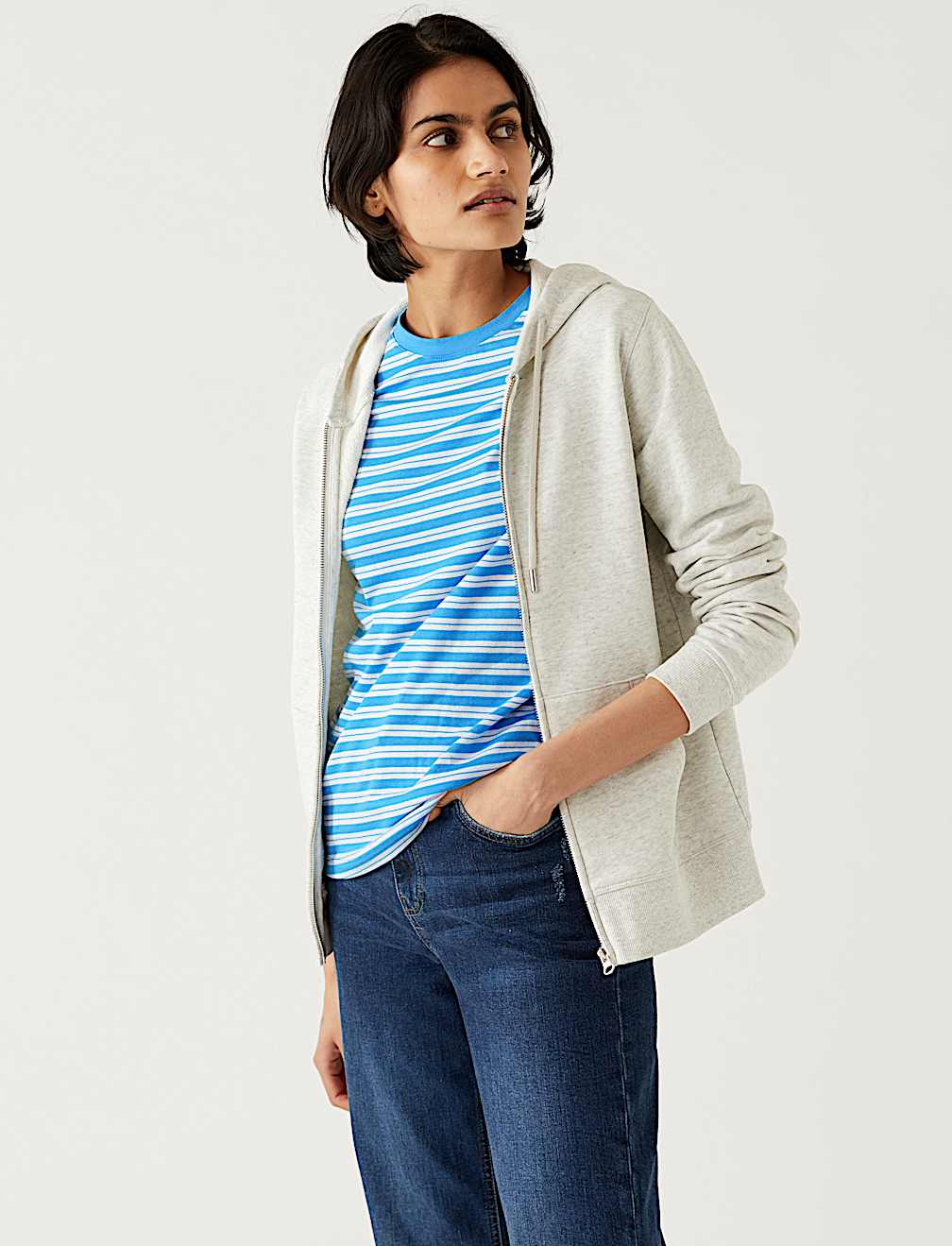 Pure Cotton Striped Everyday Fit T-Shirt