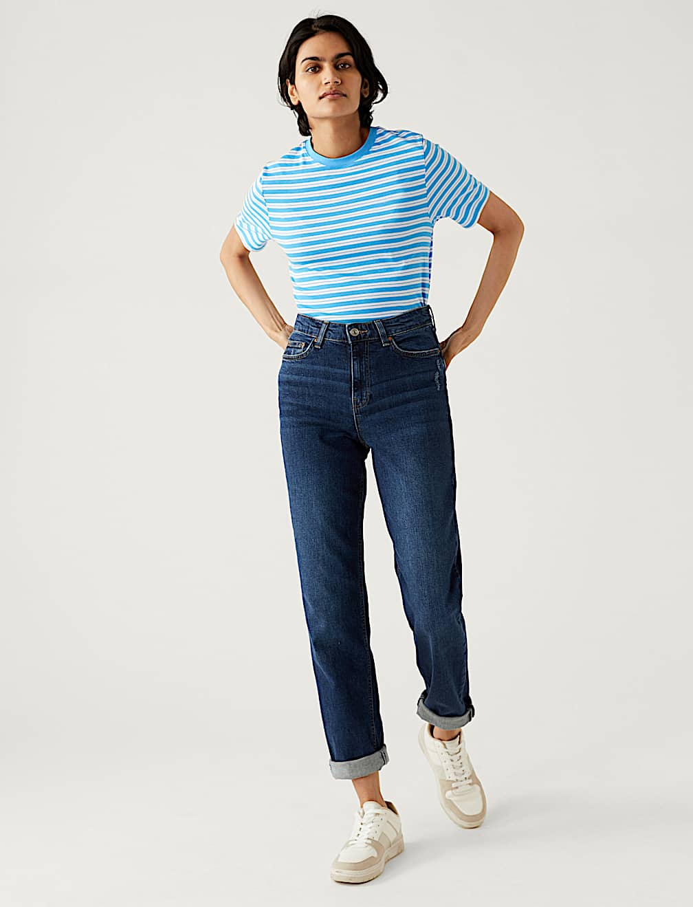 Pure Cotton Striped Everyday Fit T-Shirt