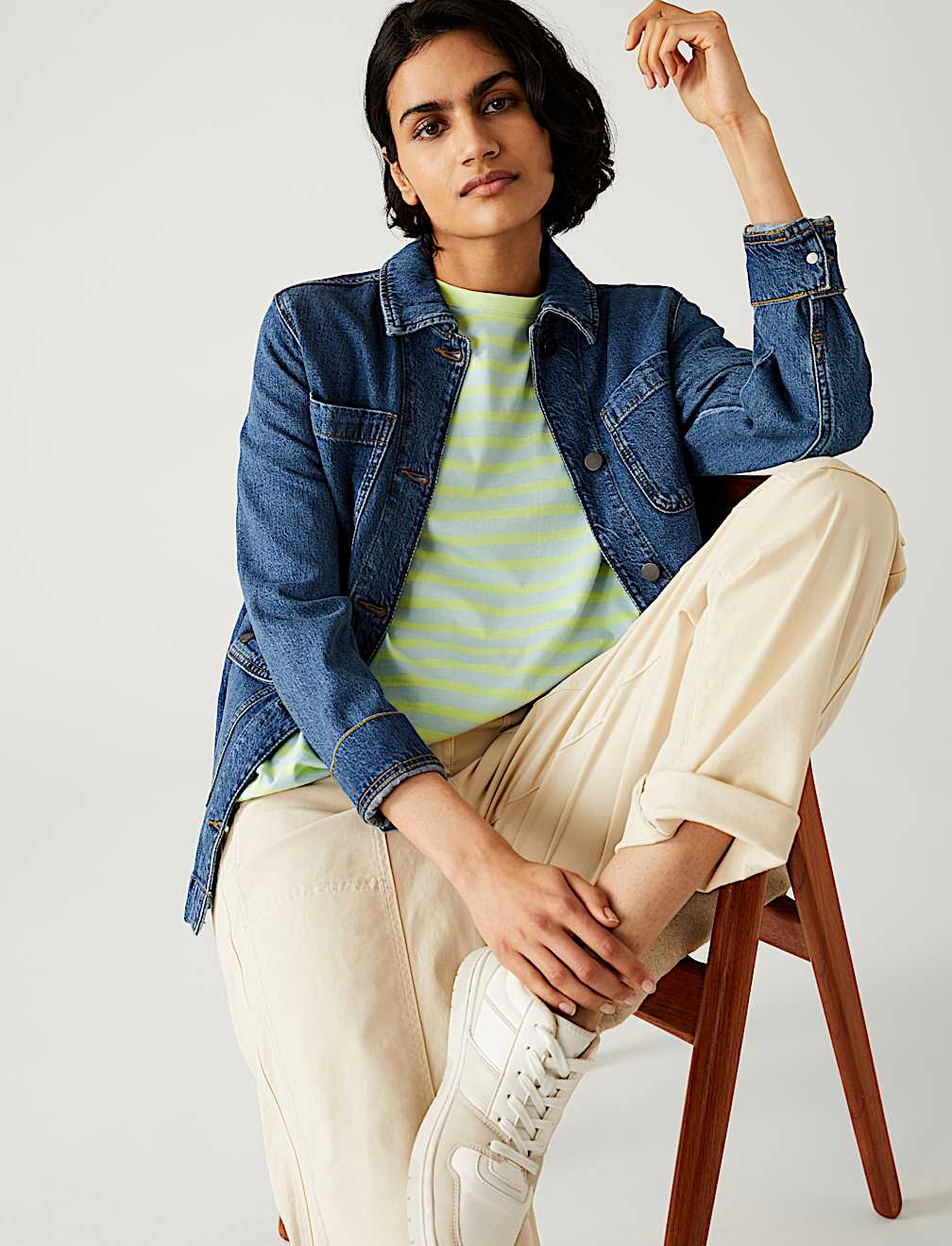 Pure Cotton Striped Everyday Fit T-Shirt