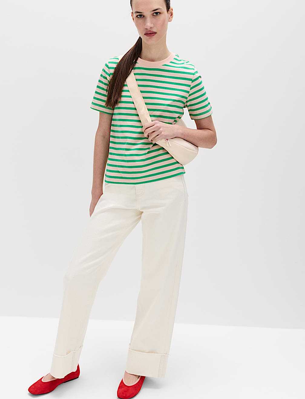 Pure Cotton Striped Everyday Fit T-Shirt