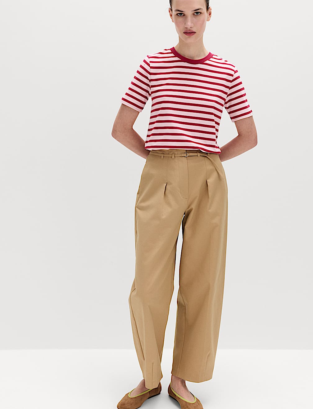 Pure Cotton Striped Everyday Fit T-Shirt