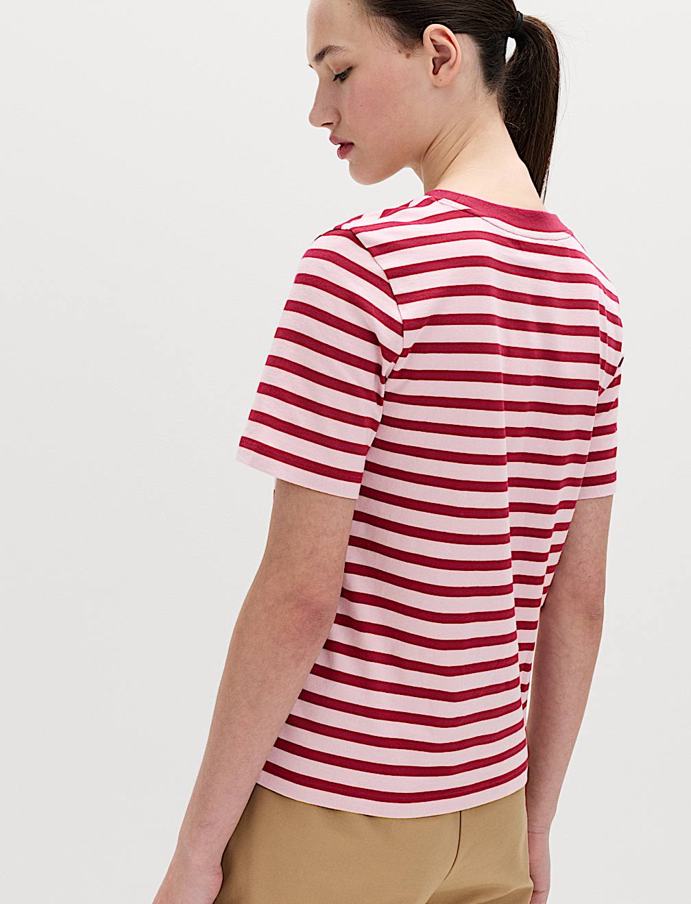 Pure Cotton Striped Everyday Fit T-Shirt